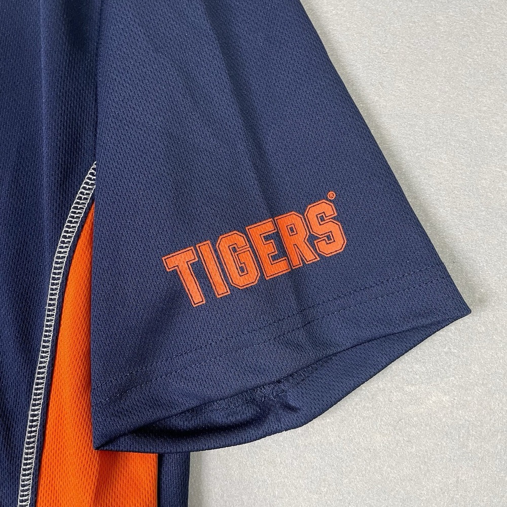 Majestic TX3 Cool Detroit Tigers Shirt Blue Orange Mens Size Extra Large L - Picture 7 of 7